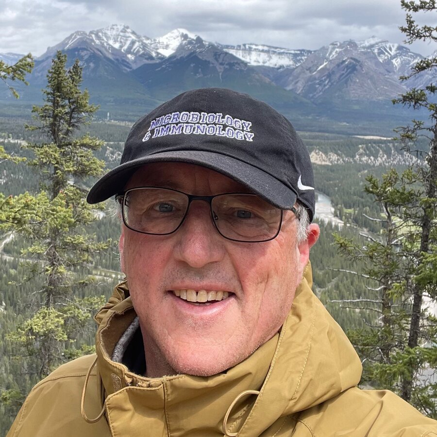 Dr. Martin McGavin outdoors in the Canadian Rockies